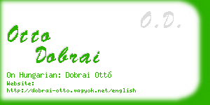 otto dobrai business card